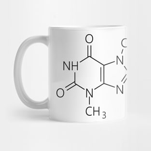 cafeine molecule, chemistry and coffee Mug